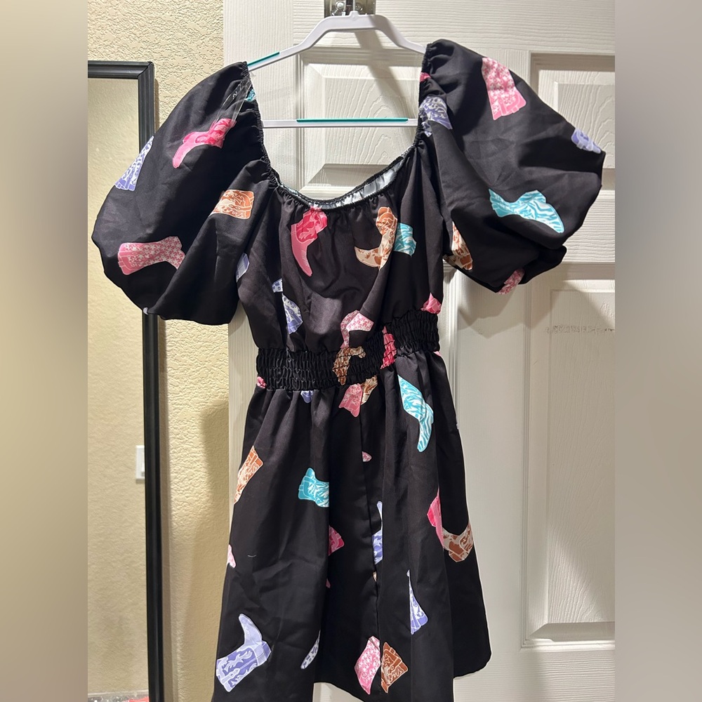Western cowboy boot dress - Picture 2 of 2